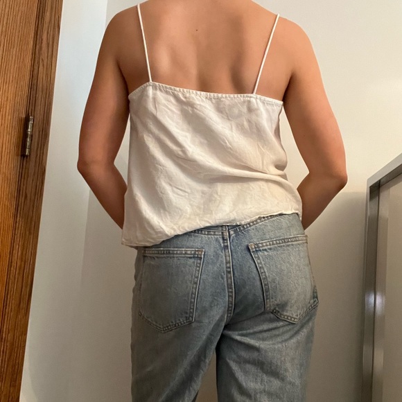 OYSHO White Linen Button Cami - Picture 3 of 5